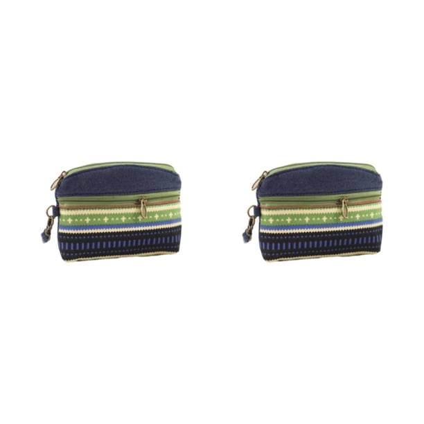 Monedero duradero y de moda Sonducket estilo étnico Verde 2Conjunto