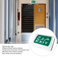 thumbnail image 3 of Luz de emergencia de señal de salida lámpara de salida de seguridad LED AC85-265V batería de 1000mAh para supermercado de centro comercial ANGGREK Otros, 3 of 8