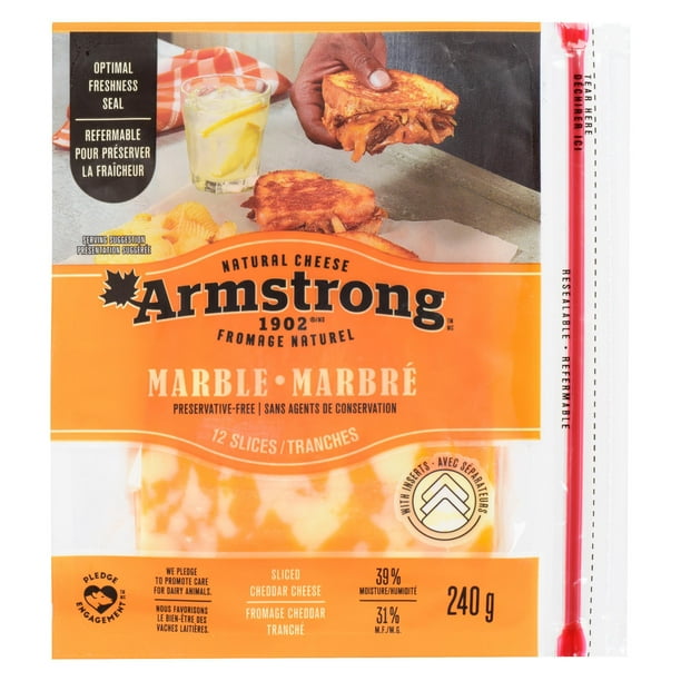 Armstrong Marble Cheddar Cheese Slices Walmart.ca