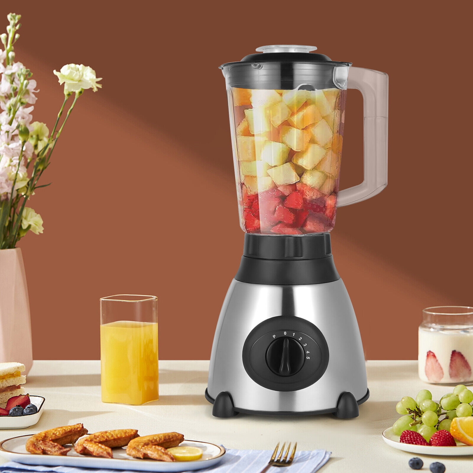 PEAKORAY66 Multifunctional Smoothie Food Processing Blender Corded Electric Mixer 1.6L