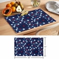 thumbnail image 6 of Independence Day Placemats Set of 6, U. S. Flag Themed Red White Five-Pointed Stars Non-Slip Place Mats Washable Table Mats for Kitchen Dining Table Decorations Indoor/Outdoor, 6 of 9