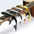 thumbnail image 4 of Coofit Guitar Capo Multi-purpose Creative Shark Metal Ukulele Capo Guitar Accessory, 4 of 8