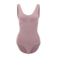 thumbnail image 3 of TEVEQ Bodysuit Shapewear for Women Tummy Control Body Shaper Waist Trainer Seamless Body Suit Going Out Tops Women Waist Trainer Slim Body Shaper Deep V Neck Bodysuit Jumpsuit Tops Pink Xl, 3 of 5