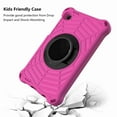thumbnail image 4 of Galaxy Tab A7 Lite 8.7" 2021 Case, Heavy Duty Rugged Shockproof Case with Adjustable Hand Strap, Carrying Shoulder Strap, Rotating Kickstand for Samsung Tab A7 Lite 8.7" SM-T220 SM-T225 2021, Rose, 4 of 7