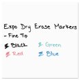 EXPO Dry Erase Markers, Fine Point, Green, Dozen