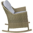 thumbnail image 6 of Northlight 34" Gray Resin Wicker Deep Seated Rocker Chair with Gray Cushions, 6 of 6
