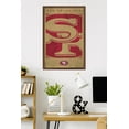 thumbnail image 2 of NFL San Francisco 49ers - Logo 25 Wall Poster, 22.375" x 34" Framed, 2 of 5