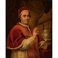 thumbnail image 2 of Anton Raphael Mengs 12x14 Black Ornate Wood Framed Double Matted Museum Art Print Titled: Portrait of Pope Clement Xiii, 2 of 5