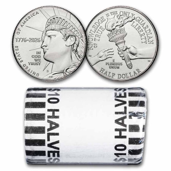 2026-D Enduring Liberty Half Dollar 20-Coin Roll BU