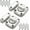 Brushed, variant on 2Pack Rotate Bolt Door Catch Gate Catches Security Door Slide Lock Revolving Door Fence Lock (Gold)