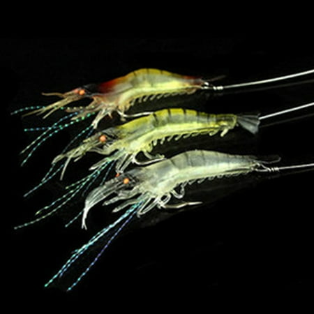 ASKMZ 9cm Mini Fishing Artificial Soft Lure Wobbler Shrimp Shaped Swim Bait