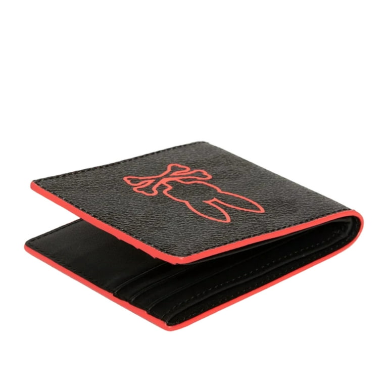 Psycho Bunny Billfold Leather Wallet Black Camo B6A633Z1LT