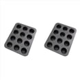 thumbnail image 1 of 2X Molde Canele de 12 Cavidades Molde para Pasteles Molde Antiadherente para Magdalenas Canele Molde para Magdalenas para Horno Moldes para Pudín para Hornear, 1 of 5