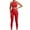 Red, variant on QATAINLAV Gifts for Mom Women's Workout Set Casual Butt Lifting Leggings and Padded Stretchy Sports Bra 2 Piece Sets Solid Color High Waist Seamless Yoga Outfits Black L