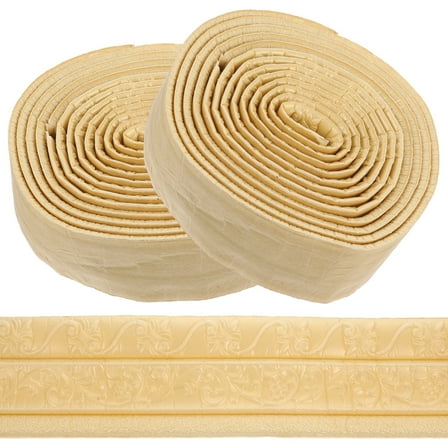 unbranded 2 pcs Wall Corner Molding Trim Self Adhesive Wall Trim Decorative Foam Molding Trim