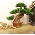 thumbnail image 2 of LS02548 Japanese Pine Bonsai Tree Fake Potted Plants House Plants for Bathroom Home, 2 of 4