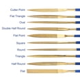thumbnail image 3 of Uxcell 5mm x 180mm Diamond Needle File Set Titanium Coated Tools 10 Pack, 3 of 7