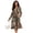 Camo Leaves Print, variant on Women Dresses Long Sleeve Size Medium Waist Midi Fashion Dress Cozy Comfy Workwear for Women Midi Elastic Dress, Pink Camouflage Leaves