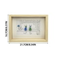 thumbnail image 3 of Sea Glass Angel Decorative Painting Home Decoration Ornaments Multifunctional Wood Color, 3 of 6