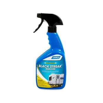 Camco Pro-Strength Black Streak Remover | Cleans off Black Streaks, Bugs, Tar, Grease, Oil, and Dirt from RVs, Campers, Trailers, and More | 32oz (41008)