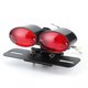 thumbnail image 1 of Universal Retro Double Oval LED Brake Tail Light Turn Signal License Plate Lamp Motorcycle Refitting, 1 of 3
