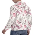 thumbnail image 6 of Uemuo Romantic Travel In Paris Pattern Men's Hoodie - Casual Pullover Hoodie with Kangaroo Pocket, Stylish Hooded Sweatshirt for Everyday Wear-4X-Large, 6 of 7