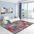 thumbnail image 3 of Multicolor Bohemian Mandala Pattern Area Rug, 3 of 6