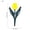 Yellow, variant on COM1950s Plastic Garden Fence 4 Pack, Tulip Design Decorative Border Edging for Flower Bed, Lawn, and Outdoor Walkway
