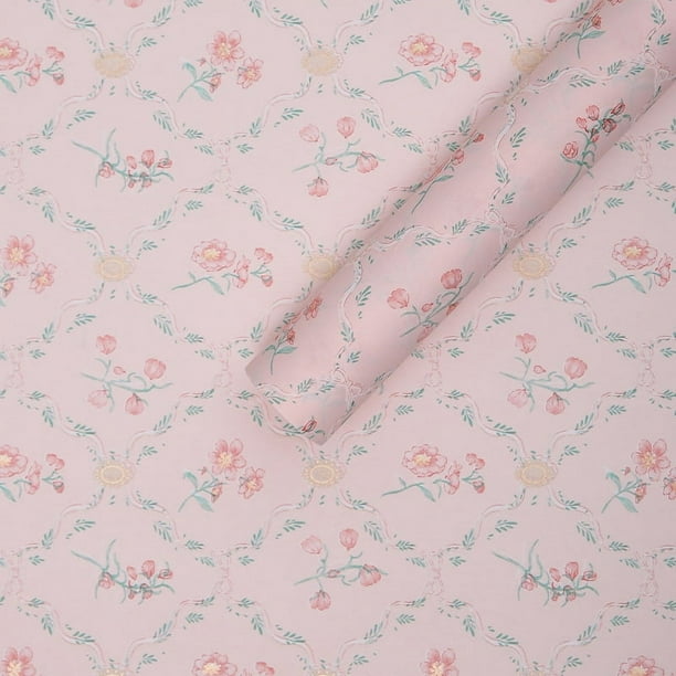 Zhuge flores, regalos, papel para envolver regalos, flores de papel para arte a prueba de agua, papel para envolver regalos (rosa)