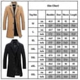 thumbnail image 4 of Abrigo clásico de lana para hombre, talla grande, cálido, de invierno, con una sola botonadura, largo, informal, ajustado, s202412241053, 4 of 4