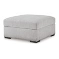 thumbnail image 4 of Gaby Low Profile Ottoman with Storage, Locking Wheels, Gray 37 Inch, 4 of 5