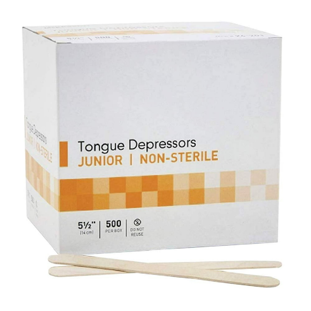 Tongue Depressors 5.5 inch. Case of 5000 Disposable Depressors for
