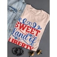 thumbnail image 3 of Sweet Land Of Liberty Banner T-Shirt Women -Image by Shutterstock, Female x-Large, 3 of 4