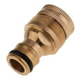 thumbnail image 3 of Conector de manguera de jardín Cola 2 piezas de latón GHT de 3/4 pulgadas adaptador de grifo de agua, 3 of 7