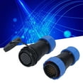 thumbnail image 4 of Male Female Industrial Connector, Metal Panel Mount IP68 Aviation Plug Socket  For Cable For LED Lighting Equipment For Light Power 19 Pin,22 Pin,24 Pin,26 Pin, 4 of 8