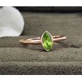 thumbnail image 6 of Unique Parrot Green Gemstone Solitaire Ring-Green Peridot Birthstone Ring-Marquise Peridot Promise Ring-Peridot Engagement Ring Rose Gold, 6 of 11
