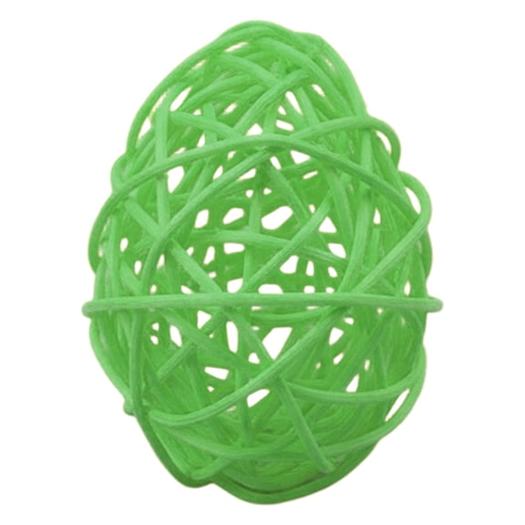 1 Pcs Rattan Wicker Balls,Easter Egg Shape Wicker Ornament,Woven Easter Eggs,Decorative Hanging Eggs for DIY Crafts Vase Fillers Easter Basket Stuffers Fillers,Home Easter Decoration,(F,3.74 in)