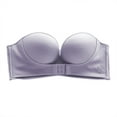 thumbnail image 2 of Walson Womens Bra Strapless Lingerie Front Closure Brassiere Grey 38AB, 2 of 6