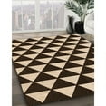 thumbnail image 3 of Ahgly Company Machine Washable Indoor Rectangle Transitional Black Brown Area Rugs, 5' x 7', 3 of 7