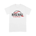 thumbnail image 2 of Baseball Mama Heart Script Graphic Tee, 2 of 6