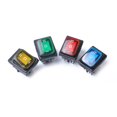 thumbnail image 1 of 4Pcs Rocker Toggle Switch On-Off-On 6 12V DC Car Boat Automobiles Waterproof LED Latching Switches (Blue, Red, Green, Yellow Lights), 1 of 9
