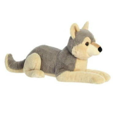 Aurora 11 in. Adorable Miyoni Lying Husky Lifelike Detail Cherished Companionship Stuffed Animal ...