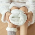 thumbnail image 6 of Lovskoo Slipper Socks for Women Mid-Calfgirls Winter Rabbit Ears Thicken Warm Non-Slip Combed Tube Socks Floor Middle Slipper Socks Cute Novelty Crew Socks Gray, 6 of 9