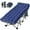Blue w/ 2 Sided Mattress, variant on Slsy Folding Camping Cot with 3.3 Inch 2 Sided Mattress & Carry Bag for Adults & Kids, Folding Sleeping Cot, Heavy Duty Supports 880 Lbs