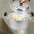 thumbnail image 3 of FONWILYO Kitchen Steam Pot Aluminum Pots with Lids Multi Function Cooking 1Pcs, 3 of 7