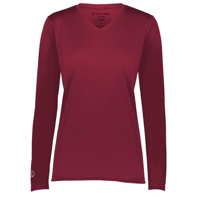 Holloway 222824.J36.S T-Shirt à Manches Longues pour Femmes Momentum , Cardinal - Petit