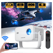 Magcubic L018 8K Projector with WiFi 6 and BT5.4, Native 1080P Projector, Auto Focus&Auto Keystone Correction with Voice Control Movie Projector for Home Theater Outdoor