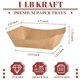 thumbnail image 2 of Bandejas de comida Omoiy de papel kraft de 1 libra, 100 unidades, desechables, 2 of 7