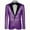 Purple, variant on HOOMEUMY Mens Dress Jacket Slim Fit Tailcoat Sequin Dress Coat Swallowtail Party Wedding Blazer Suit Jacket (Red,S)