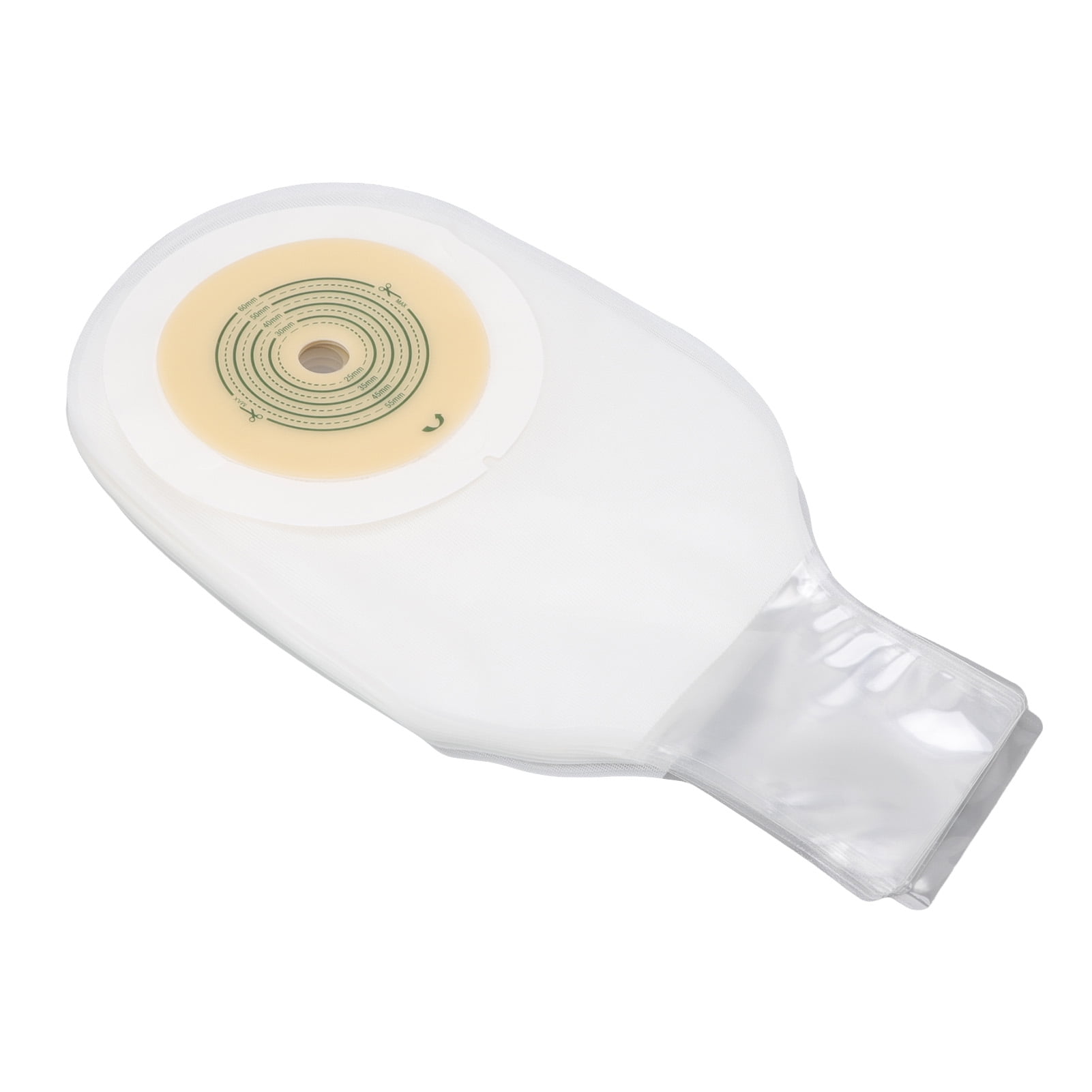 HElectQRIN 10pcs Colostomy Bags Double Layer Glue One Piece Molding